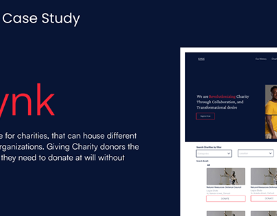 Lynk: Charity Website UIUX Case Study