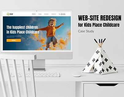 Project thumbnail - Kids Place Childcare Website Redesign UX/UI