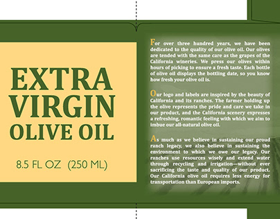 Olive Oil Outer Box