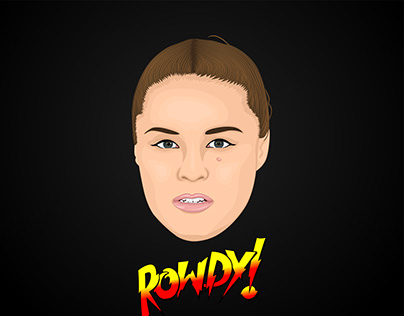 Rowdy Ronda Rousey Digital Portrait