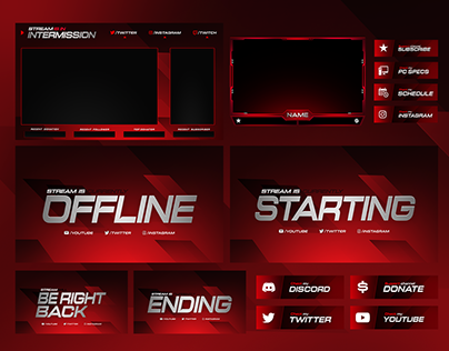 Full Stream Overlay Pack Template Download