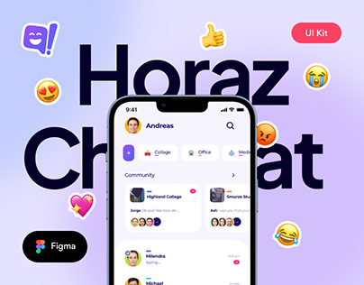 Horaz - Fun Chatting Messenger App UI Kit