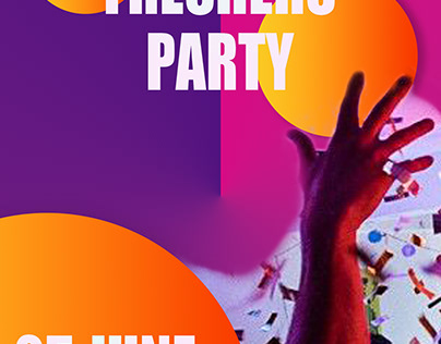 freshers party poster