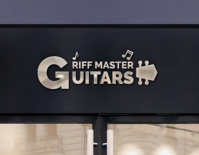 Logo design for guitar shop