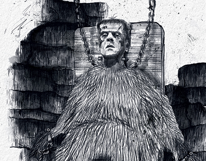 HUB Illustration- Frankenstein Artwork