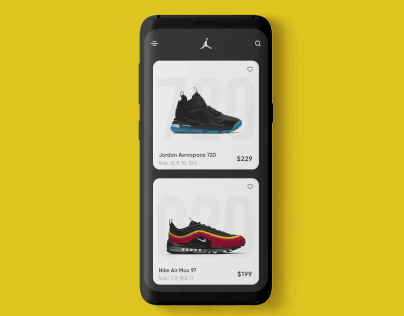 Jordan Shop App Concept