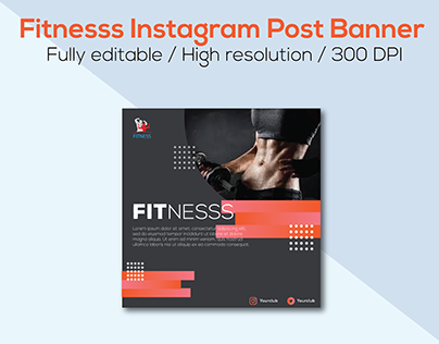 Fitness Instagram Post Banner