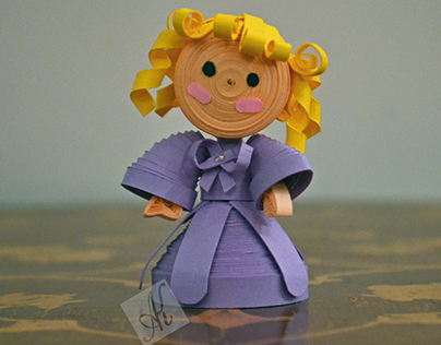 Doll - 3D paper quilling