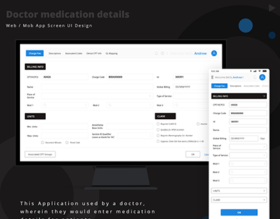 Doctor Medication Web App_UI Design