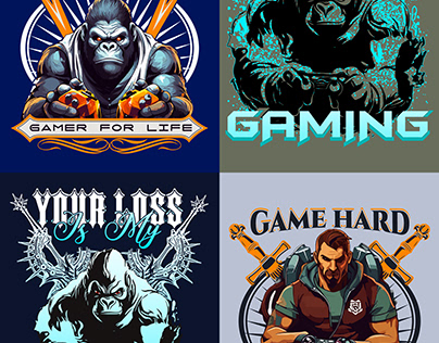 Gorilla Gaming T-Shirt Design