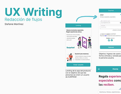 UX Writing - Narración de flujos de personas usuarias