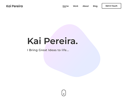 Portfolio/Personal Website UI Design