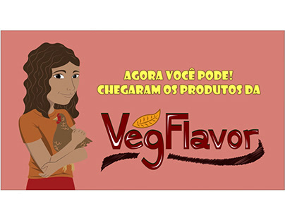 Propaganda da marca fictícia Veg Flavor
