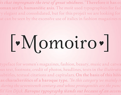 Momoiro typeface