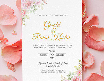 Gerald & Riana Kristia Wedding Invitation