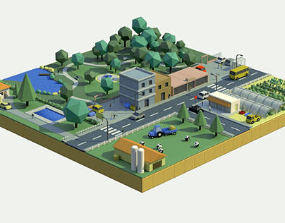 Lowpoly Animated Towns