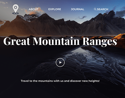 Great mountain ranges site design