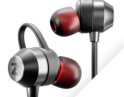 Bluetooth Earbuds 3D Visualization