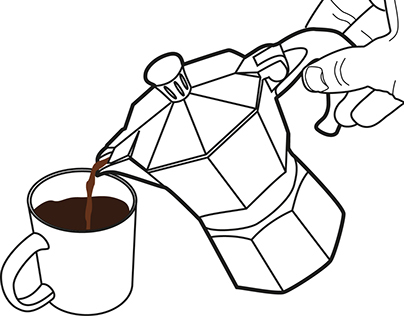 Step by Step Illustration: How To Use A Moka Coffee Pot