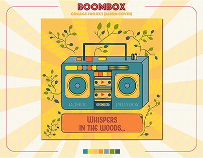 Boombox Illustration for an Album Cover