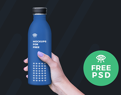 Plastic Bottle Mockup / Free PSD