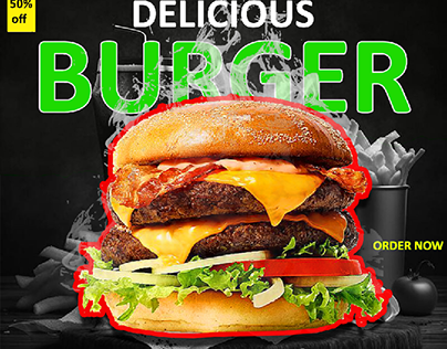 Burger ad concept