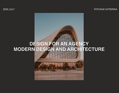 Design for an agency modern design and architecture