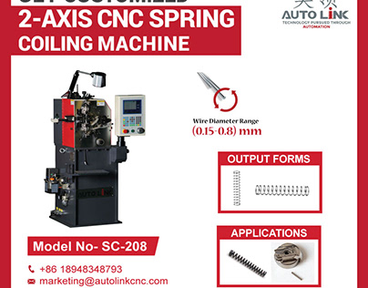 2 axis spring coiling machines