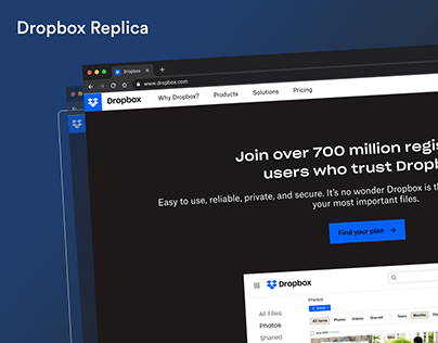 Dropbox Homepage Replica