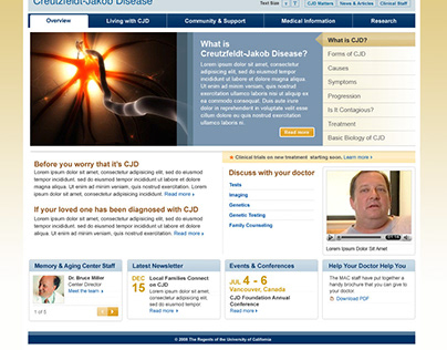 UCSF Memory & Aging Center Website content + writing