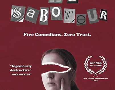 Promotional Design for Jetpack Theatre’s The Saboteur