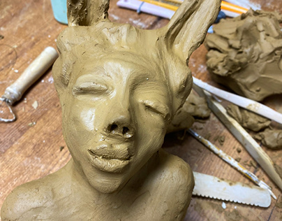 sculpture,clay,ceramicart,clayart,claysculp,art,studio