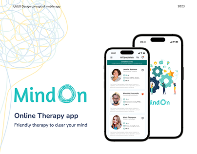 Online Therapy App | Mobile App | UI/UX Case Study