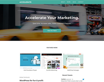 Wordpress Business Site: Accelerate Marketing