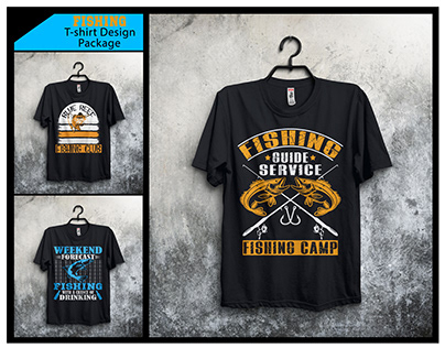 Fishing T-shirt Design Bundle.