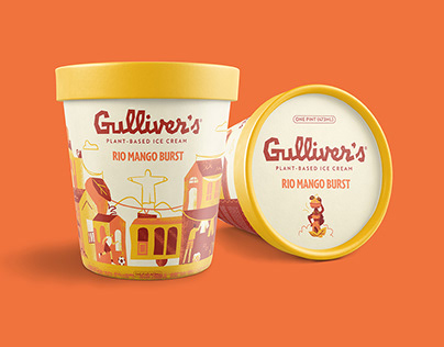 Gulliver's Ice Cream Packaging