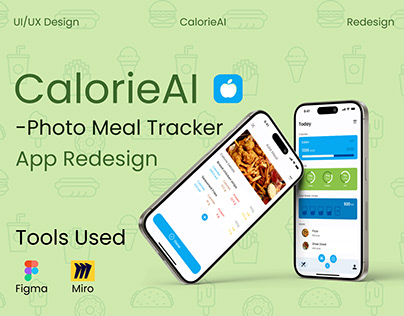 CalorieAI - Photo Meal Tracker app Redesign.