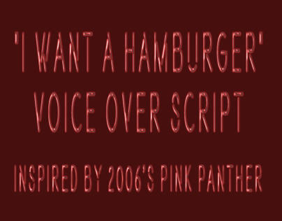 I want a Hamburger VO