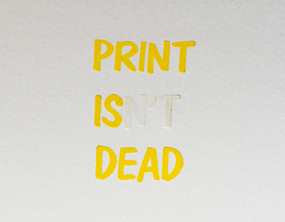 Print Isn't Dead