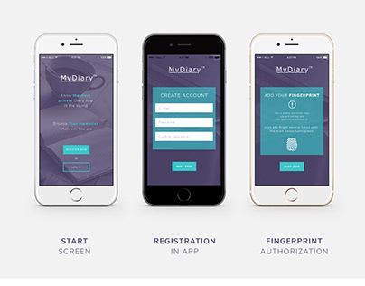 MyDiary - Mobile App Design