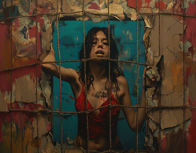 TRAPPED IN A PAINTING BY ART PIOTR PAWLIK