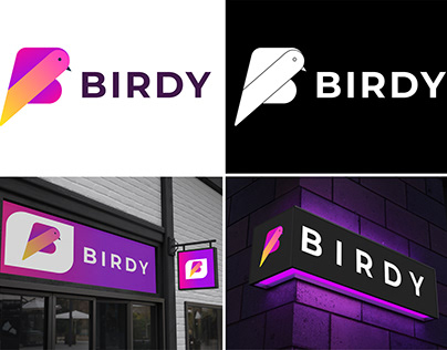 Birdy logo (B letter logo)