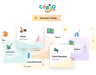 Landing pages - Crejo.Fun Summer Camp 2022
