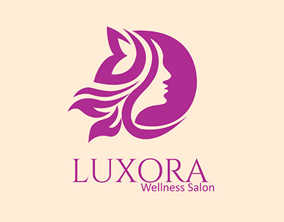 Luxora Wellness Salon Logo Design and Brand Identity
