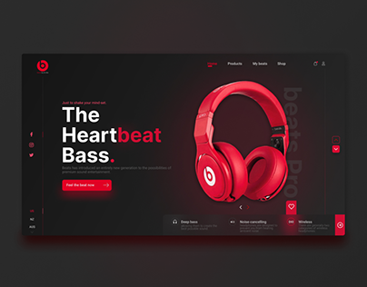 beats pro web concept