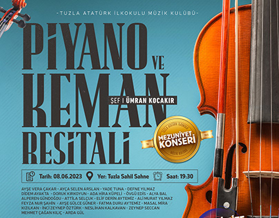 Piyano ve Keman Konser - Afiş - 2023