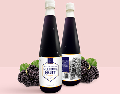 Fruit Vinegar (bottle label design)