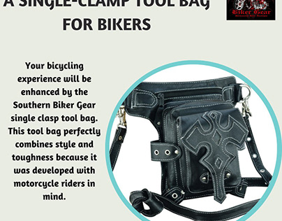 Biker's Single Clasp Tool Bag For On-Road Readiness