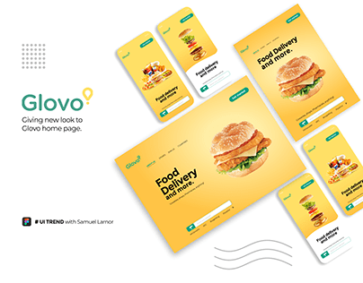 UI for Glovo home page