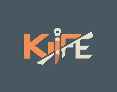 Knife Lettermark logo!